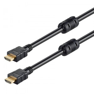 Powertech Καλωδιο HDMI (Μ) 19pin 1,4V(CCS) - 2 x Ferites - με Ethernet -5Μ