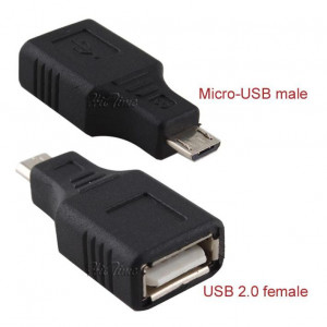 Power Tech ADAPTER USB 2,0V (F) σε Micro B(M)