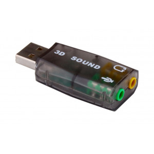 POWERTECH USB Καρτα Ηχου 5.1CH, με εξοδο μικροφωνου και ακουστικου
