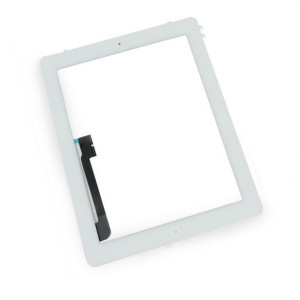 Touch Panel - Digitizer High Copy for iPad 4, with tape, without home button, White