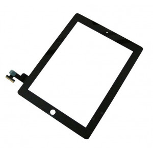 Touch Panel - Digitizer High Copy for iPad 2, tape, without home button Black