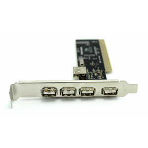 POWERTECH Καρτα Επεκτασης PCI to USB 2.0, 4+1 ports, Chipset VIA6212