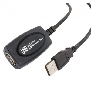 POWERTECH καλωδιο USB 2.0V M/F αρσενικο σε θυληκο προεκταση με repeater (ενισχυτης) - 25M