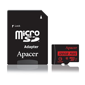 APACER Καρτα Μνημης Micro SDHC UHS-I U1 R85, 128GB, Class10