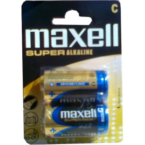MAXELL SUPER Αλκαλικη μπαταρια LR14, 1,5V 
2τεμ. ΛΗΞΗ 2017