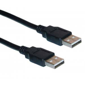 Powertech καλωδιο USB 2.0 Α σε A - 1.5m - BLACK
