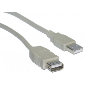 POWERTECH Καλωδιο προεκτασης USB 2.0, 3m, Gray