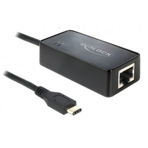 DELOCK Ανταπτορας USB 3.1 Type-C σε Gigabit LAN 10/100/1000 Mb/s