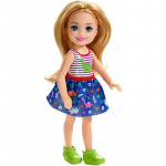 Mattel Barbie Club Chelsea: Ξανθιά Κούκλα Με Μπλουζάκι Δεινόσαυρος (FXG82)