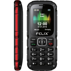 Felix FPH-117 Dual SIM Κινητό με Κουμπιά Μαύρο