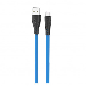 Καλώδιο σύνδεσης Hoco X42 USB σε Type-C 2.4A Fast Charging με Ανθεκτική Σιλικόνη 1μ. Μπλε 6931474719300