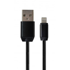 Data Cord Cable Glam USB to Lightning Black 30cm 21871